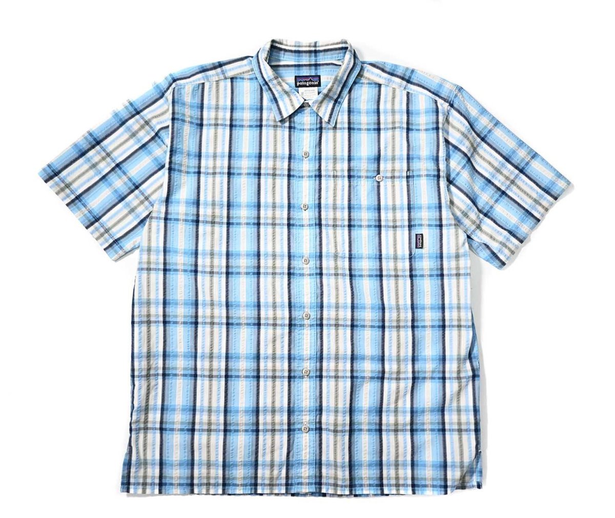 画像1: 10' Used patagonia Puckerware Shirt (1)