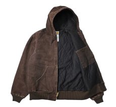 画像5: 09' Used Carhartt Quilted Flannel Lined Active Jacket Dark Brown (5)