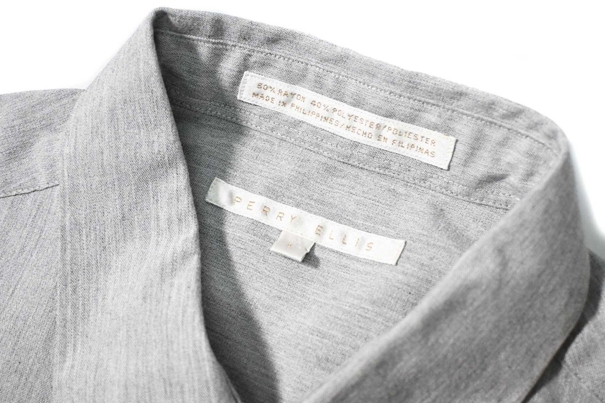 画像3: 90s Used Perry Ellis Short Sleeve Rayon Shirt (3)