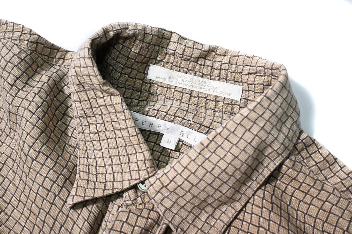画像3: 90s Used Perry Ellis Short Sleeve Silk/Rayon Shirt (3)