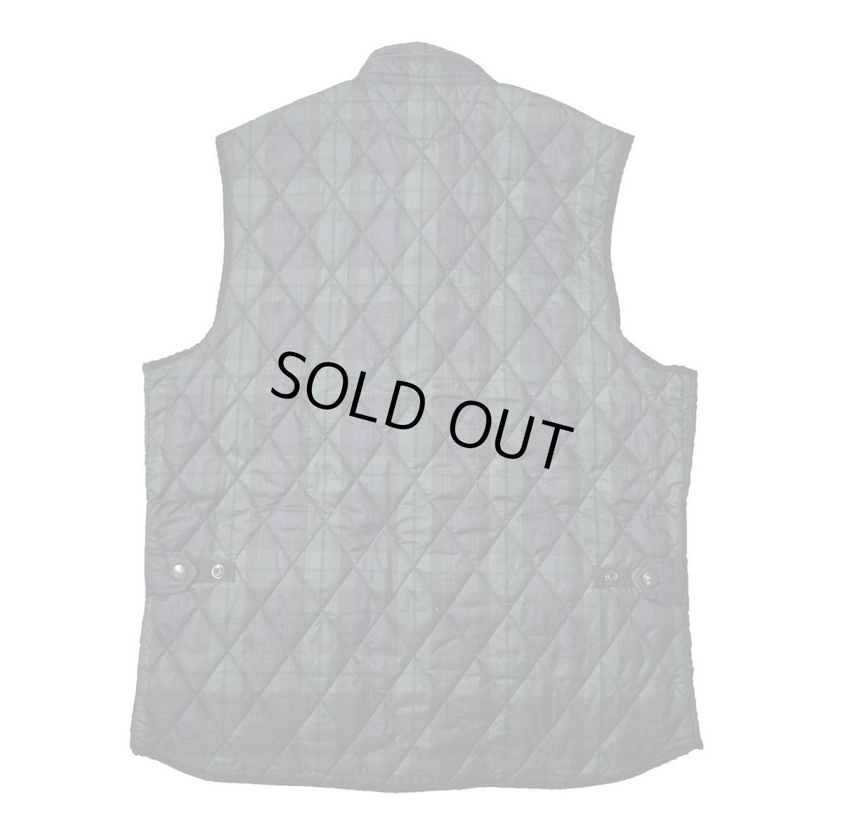 画像2: Used Polo Ralph Lauren Quilting Vest Black Watch ラルフローレン (2)