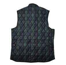 画像2: Used Polo Ralph Lauren Quilting Vest Black Watch ラルフローレン (2)