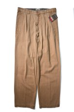 画像1: 90s Deadstock EZ's Haggar Pleated Trouser Brown (1)