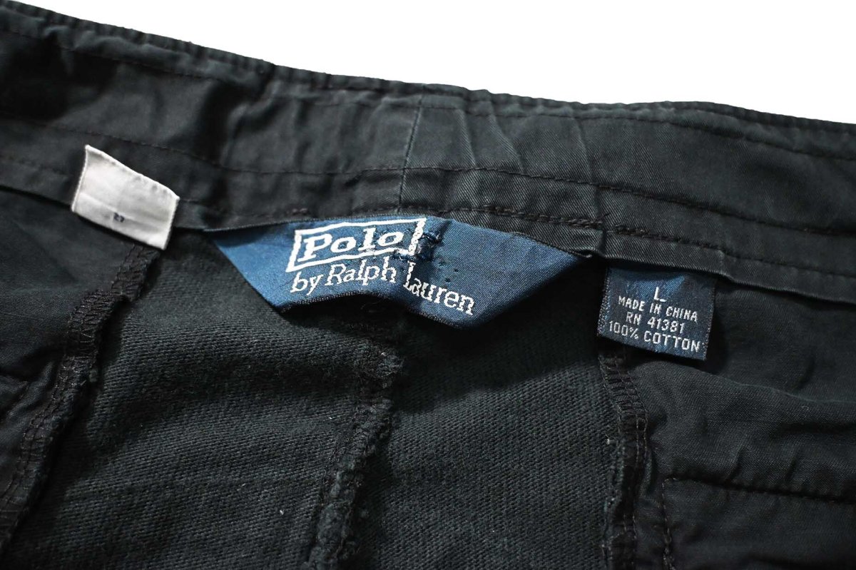 画像8: 90-00s Used Polo Ralph Lauren Military Sweat Cargo Pants Black ラルフローレン (8)