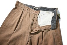 画像5: 90s Deadstock EZ's Haggar Pleated Trouser Brown (5)