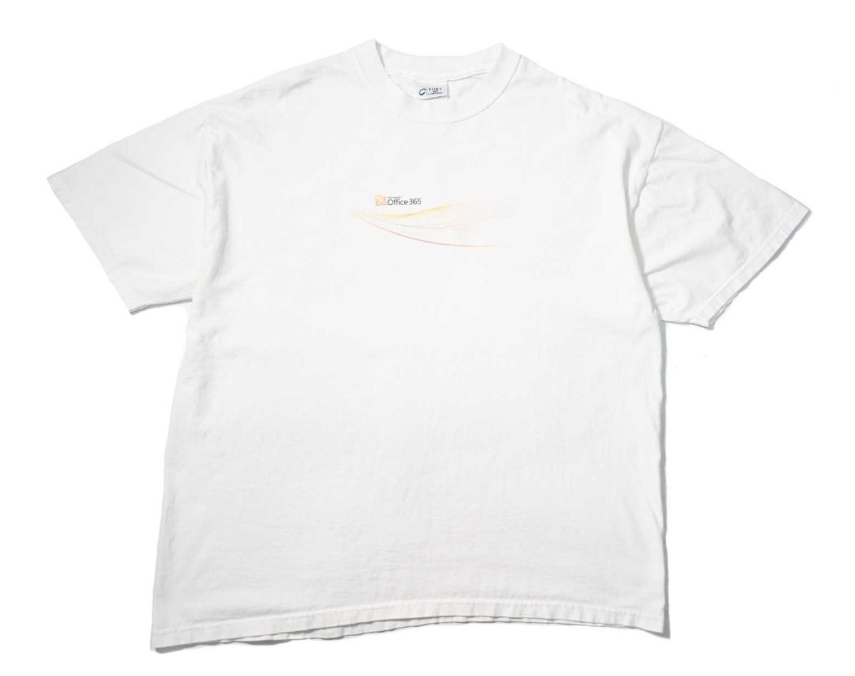 画像1: 00s Used Microsoft Print Tee (1)