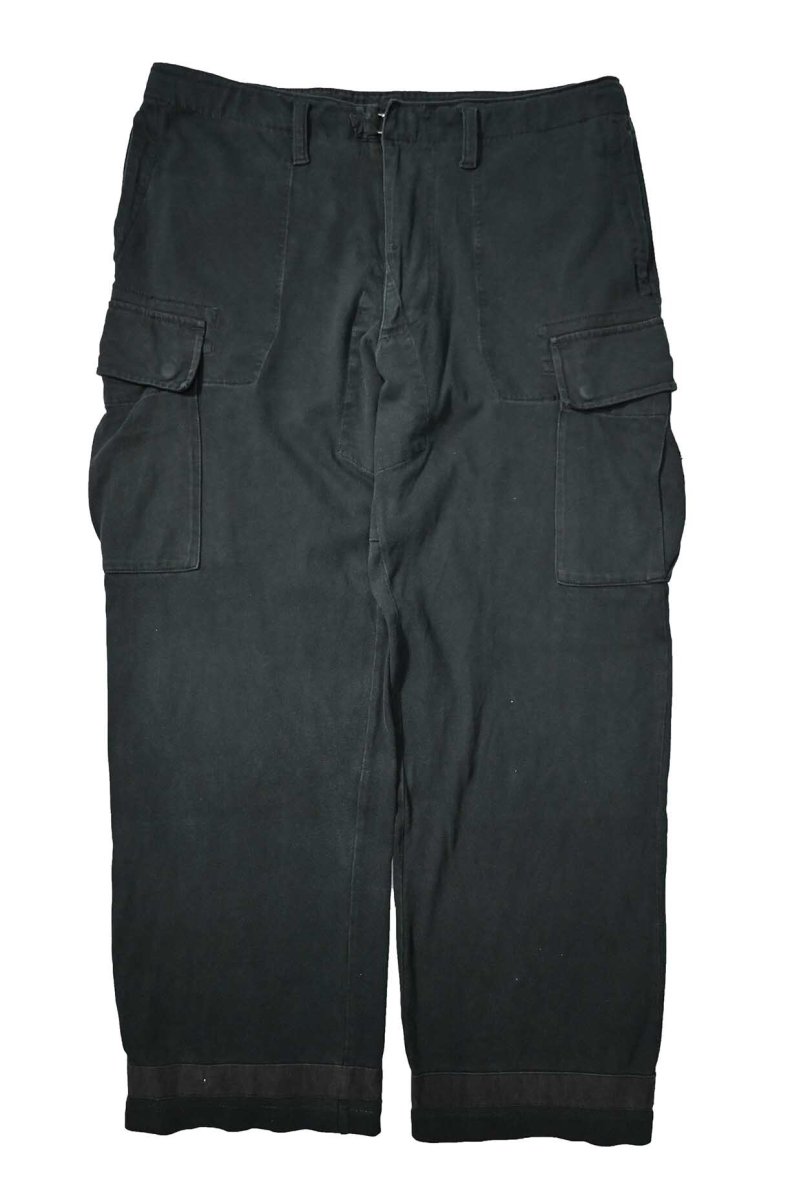 画像1: 90-00s Used Polo Ralph Lauren Military Sweat Cargo Pants Black ラルフローレン (1)