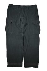 画像1: 90-00s Used Polo Ralph Lauren Military Sweat Cargo Pants Black ラルフローレン (1)