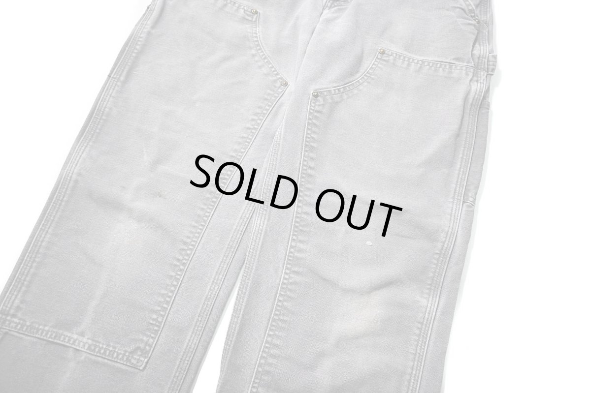画像4: 16' Used Carhartt Duck Double Knee Carpenter Pants Gravel カーハート (4)