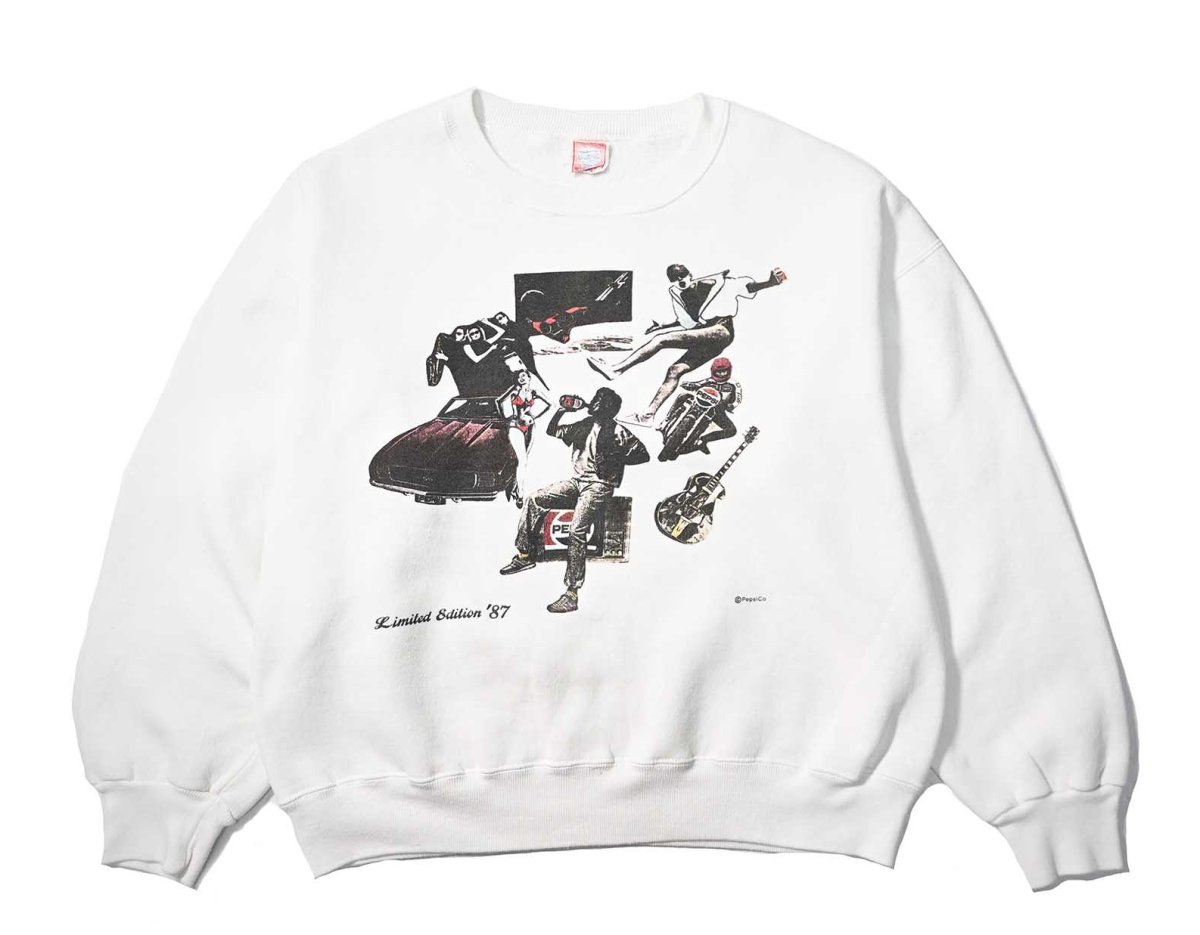 画像1: 80s Used Pepsi Print Sweat Shirt (1)