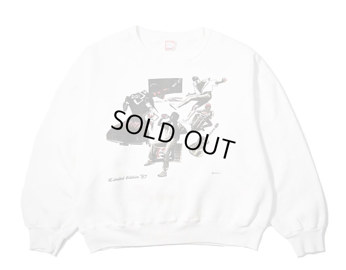 画像1: 80s Used Pepsi Print Sweat Shirt (1)