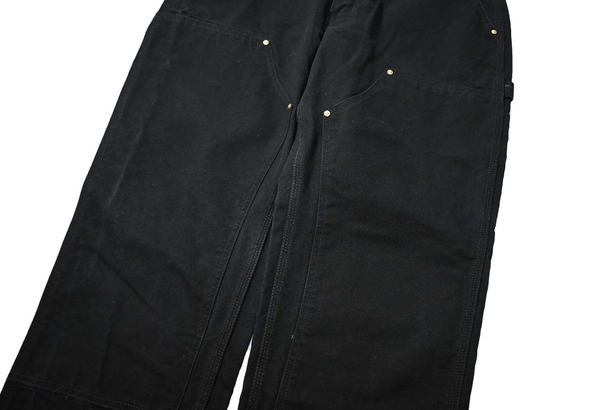 画像4: 06' Used Carhartt Duck Double Knee Carpenter Pants Black カーハート (4)