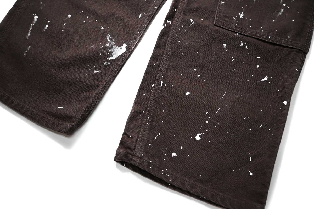 画像3: 24' Used Carhartt Duck Double Knee Carpenter Pants Dark Brown made in USA カーハート (3)