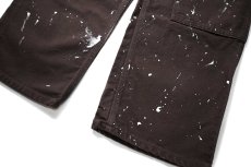 画像3: 24' Used Carhartt Duck Double Knee Carpenter Pants Dark Brown made in USA カーハート (3)
