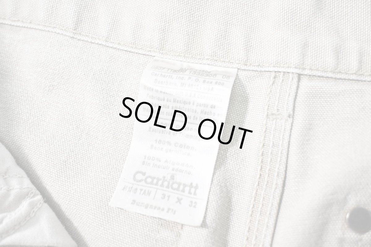 画像7: 07' Used Carhartt Duck Double Knee Carpenter Pants Tan カーハート (7)