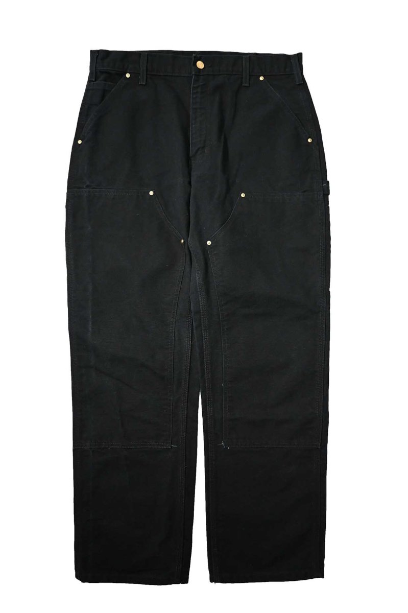 画像1: 06' Used Carhartt Duck Double Knee Carpenter Pants Black カーハート (1)