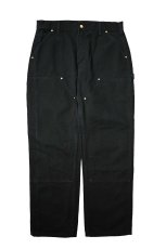 画像1: 06' Used Carhartt Duck Double Knee Carpenter Pants Black カーハート (1)