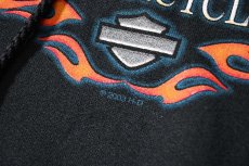 画像5: 00s Used Harley-Davidson Print Sweat Hoodie (5)