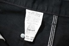 画像7: 06' Used Carhartt Duck Double Knee Carpenter Pants Black カーハート (7)