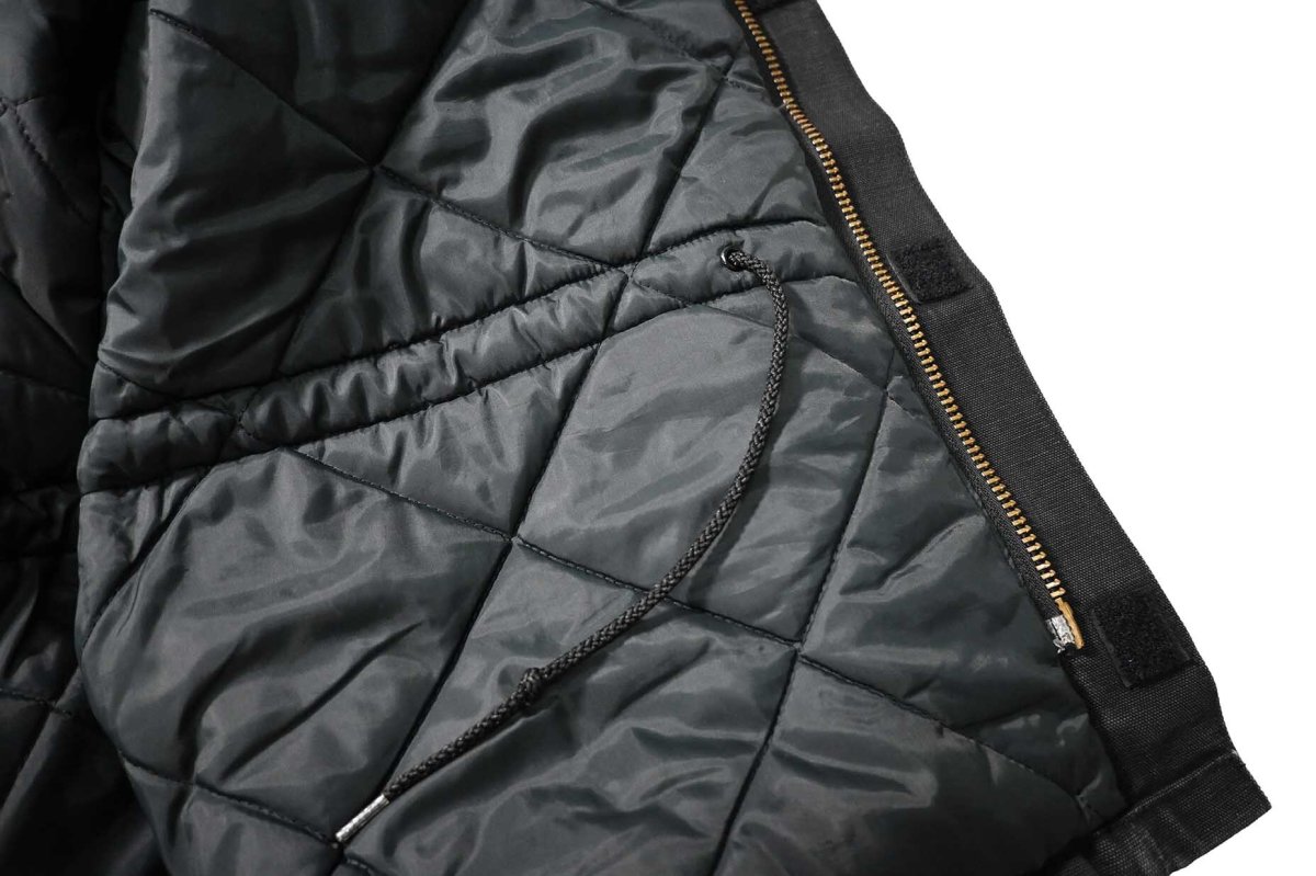 画像7: 80-90s Used Carhartt Quilt Lined Traditional Coat Black made in USA (7)