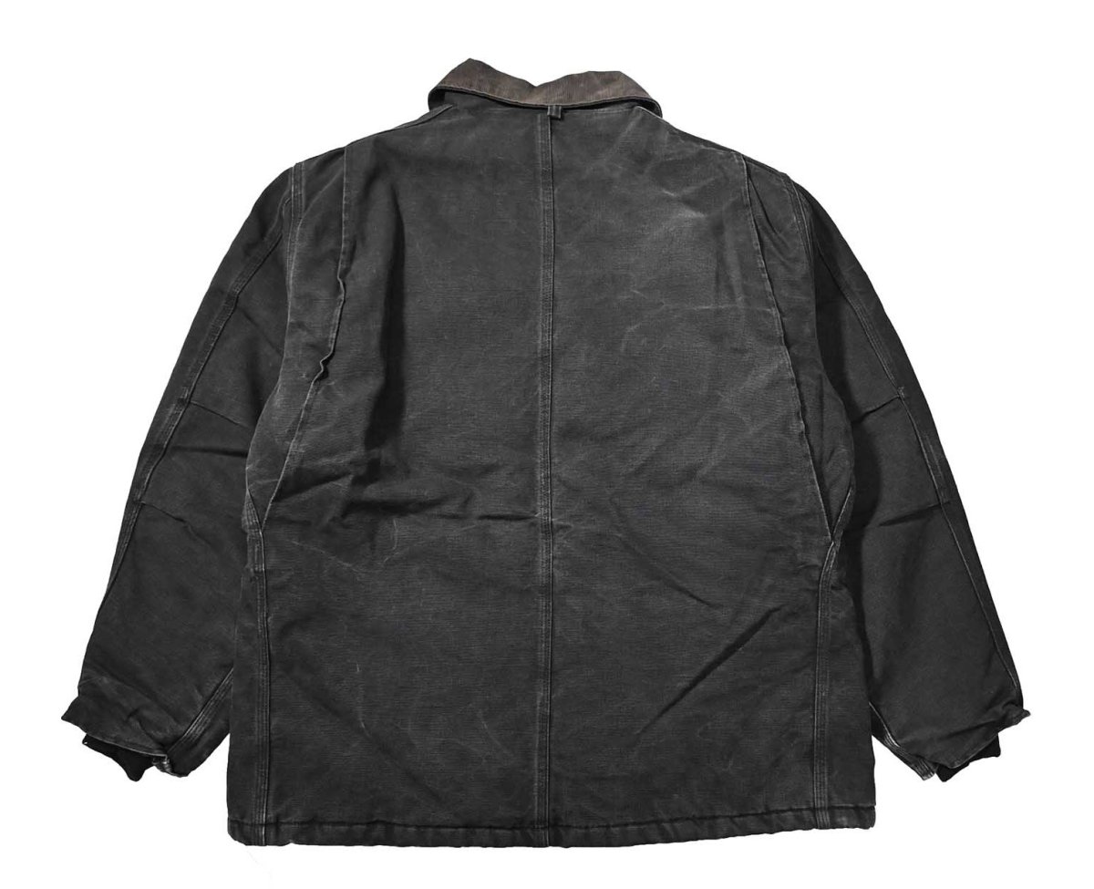 画像2: 80-90s Used Carhartt Quilt Lined Traditional Coat Black made in USA (2)