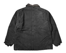 画像2: 80-90s Used Carhartt Quilt Lined Traditional Coat Black made in USA (2)