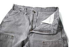 画像6: 16' Used Carhartt Duck Double Knee Carpenter Pants Gravel カーハート (6)
