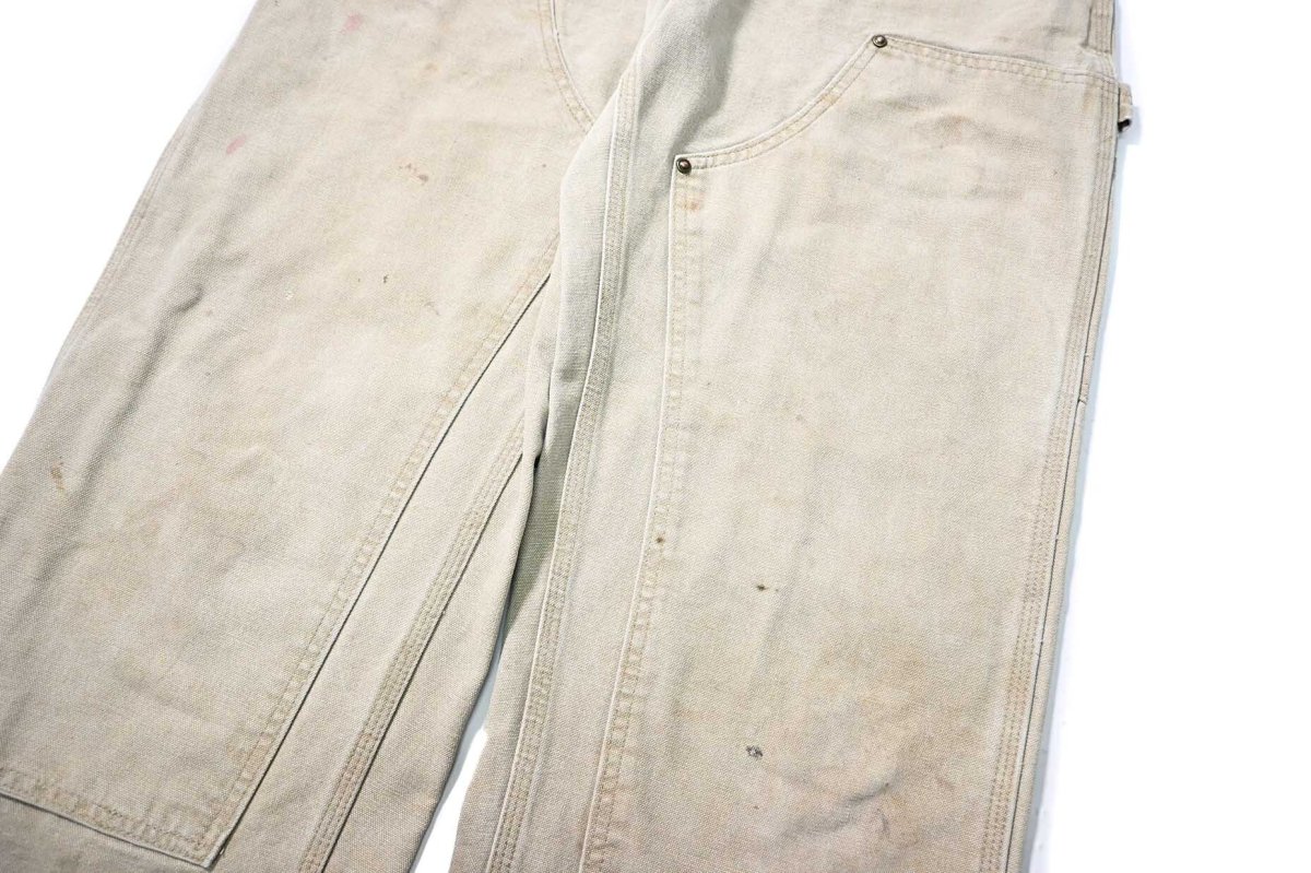 画像4: 07' Used Carhartt Duck Double Knee Carpenter Pants Tan カーハート (4)