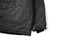 画像4: 80-90s Used Carhartt Quilt Lined Traditional Coat Black made in USA (4)