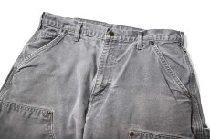 画像2: 16' Used Carhartt Duck Double Knee Carpenter Pants Gravel カーハート (2)