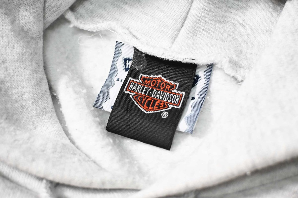 画像6: 90s Used Harley-Davidson Print Sweat Hoodie (6)