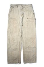 画像1: 07' Used Carhartt Duck Double Knee Carpenter Pants Tan カーハート (1)