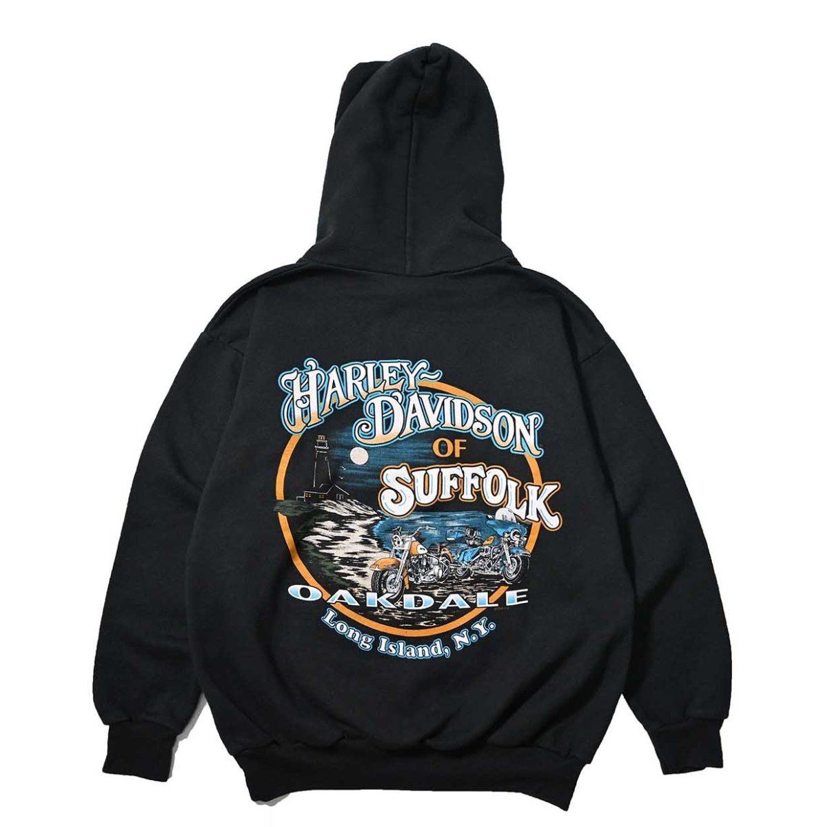 画像2: 00s Used Harley-Davidson Print Sweat Hoodie (2)