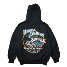 画像2: 00s Used Harley-Davidson Print Sweat Hoodie (2)