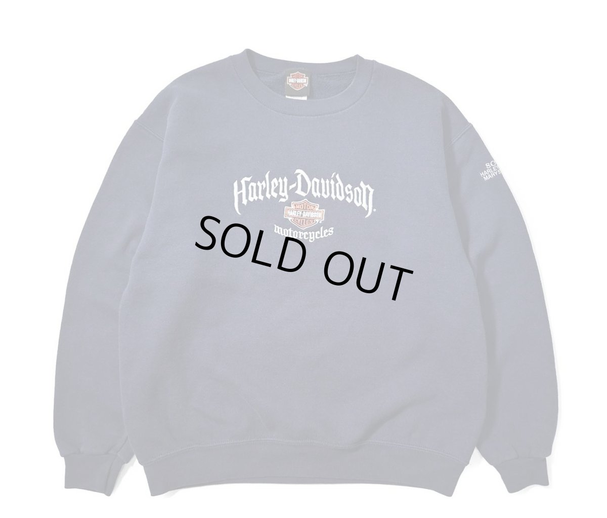 画像1: 00-10s Used Harley-Davidson Embroidered Sweat Shirt (1)