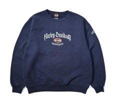 画像1: 00-10s Used Harley-Davidson Embroidered Sweat Shirt (1)