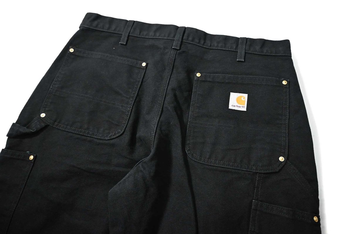 画像5: 06' Used Carhartt Duck Double Knee Carpenter Pants Black カーハート (5)