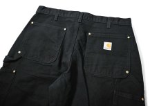 画像5: 06' Used Carhartt Duck Double Knee Carpenter Pants Black カーハート (5)