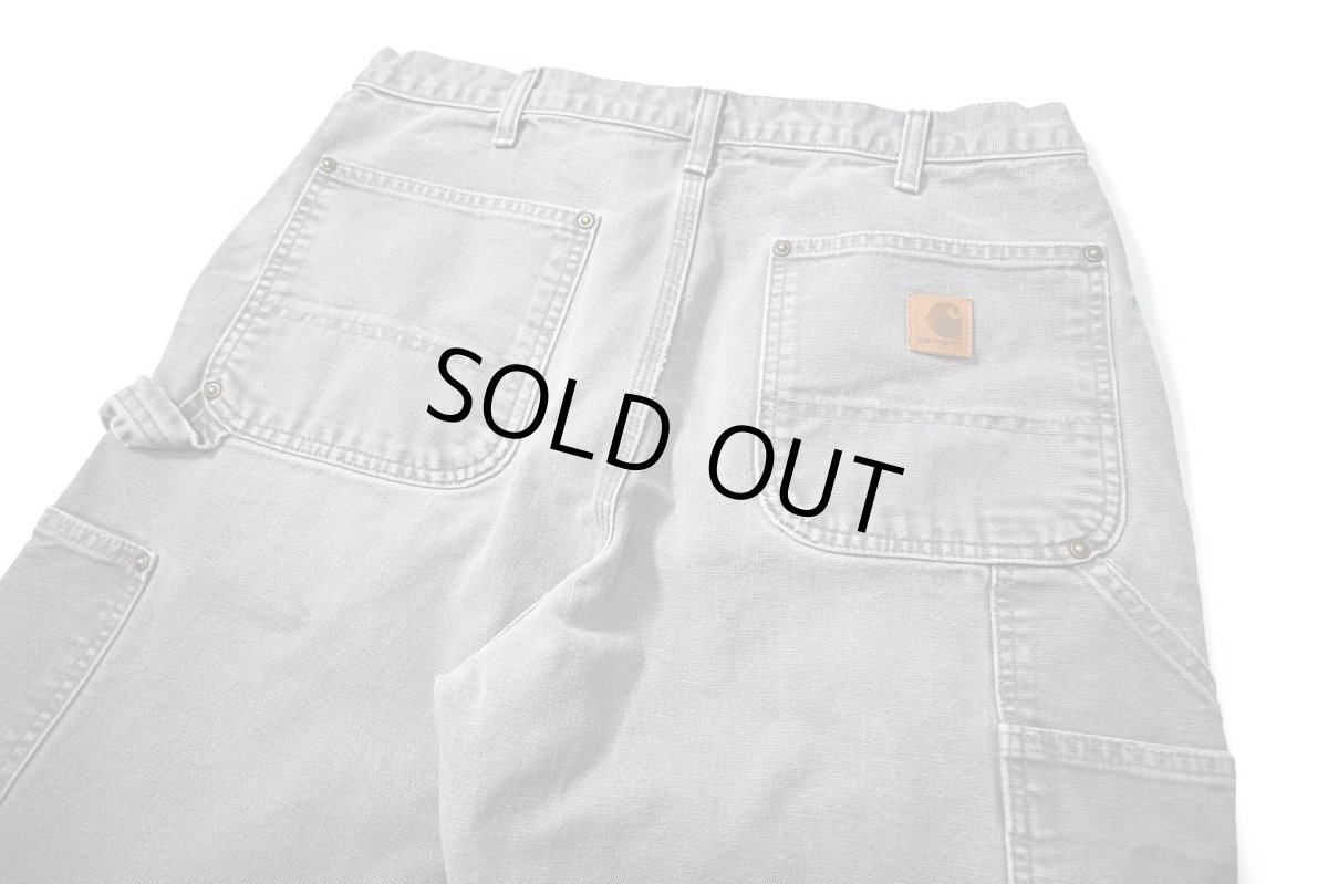 画像5: 16' Used Carhartt Duck Double Knee Carpenter Pants Gravel カーハート (5)