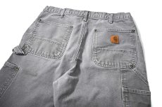 画像5: 16' Used Carhartt Duck Double Knee Carpenter Pants Gravel カーハート (5)