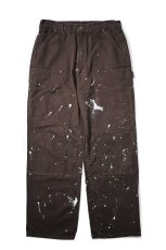 画像1: 24' Used Carhartt Duck Double Knee Carpenter Pants Dark Brown made in USA カーハート (1)