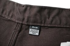 画像7: 24' Used Carhartt Duck Double Knee Carpenter Pants Dark Brown made in USA カーハート (7)