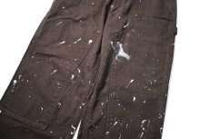 画像4: 24' Used Carhartt Duck Double Knee Carpenter Pants Dark Brown made in USA カーハート (4)
