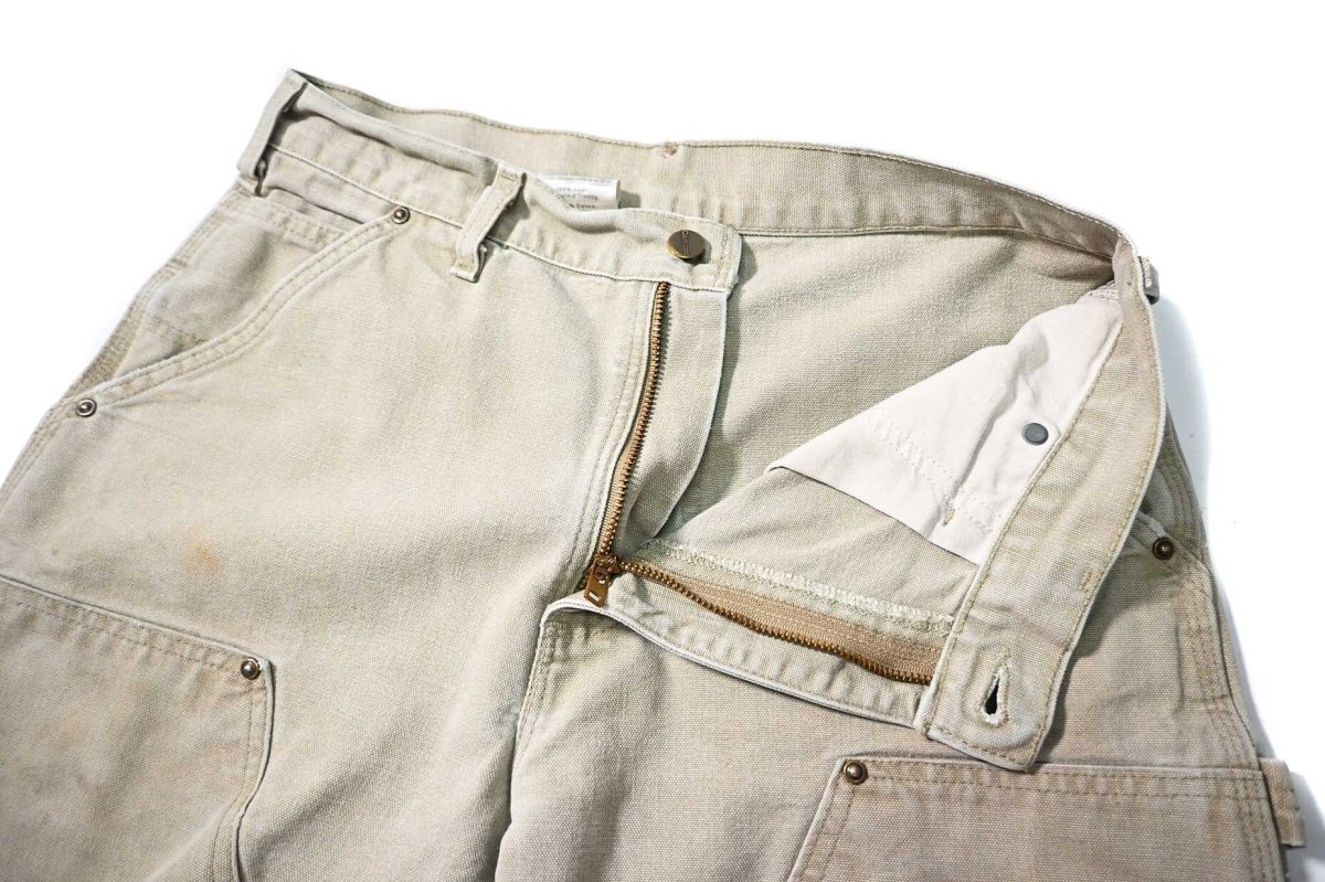 画像6: 07' Used Carhartt Duck Double Knee Carpenter Pants Tan カーハート (6)