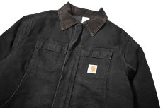 画像3: 80-90s Used Carhartt Quilt Lined Traditional Coat Black made in USA (3)