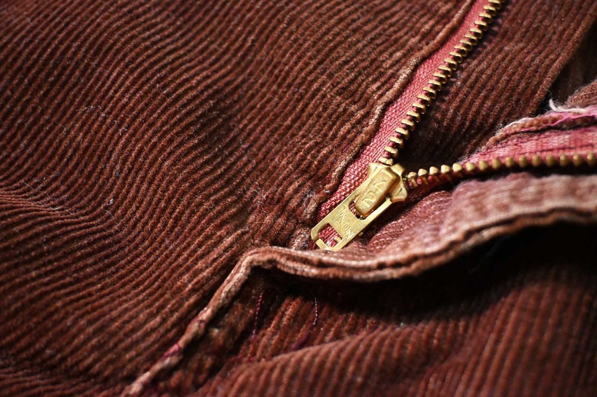 画像6: 80' Used Levi's 519 Corduroy Pants Brick 42Talon Zip made in USA リーバイス (6)