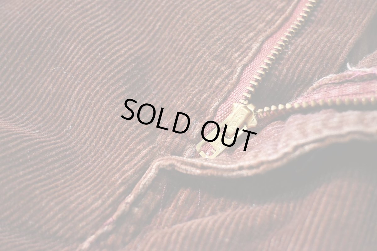 画像6: 80' Used Levi's 519 Corduroy Pants Brick 42Talon Zip made in USA リーバイス (6)