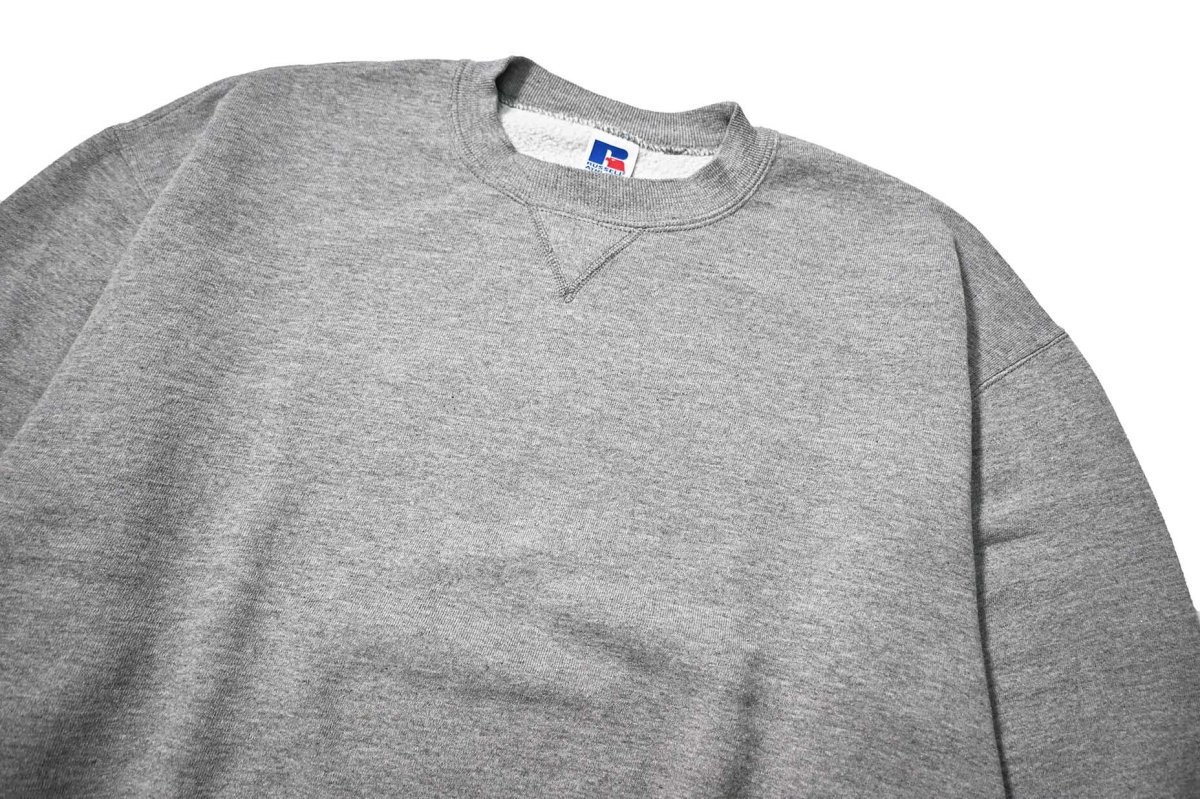 画像2: 90s Used Russell Athletic Blank Sweat Shirt Grey made in USA (2)