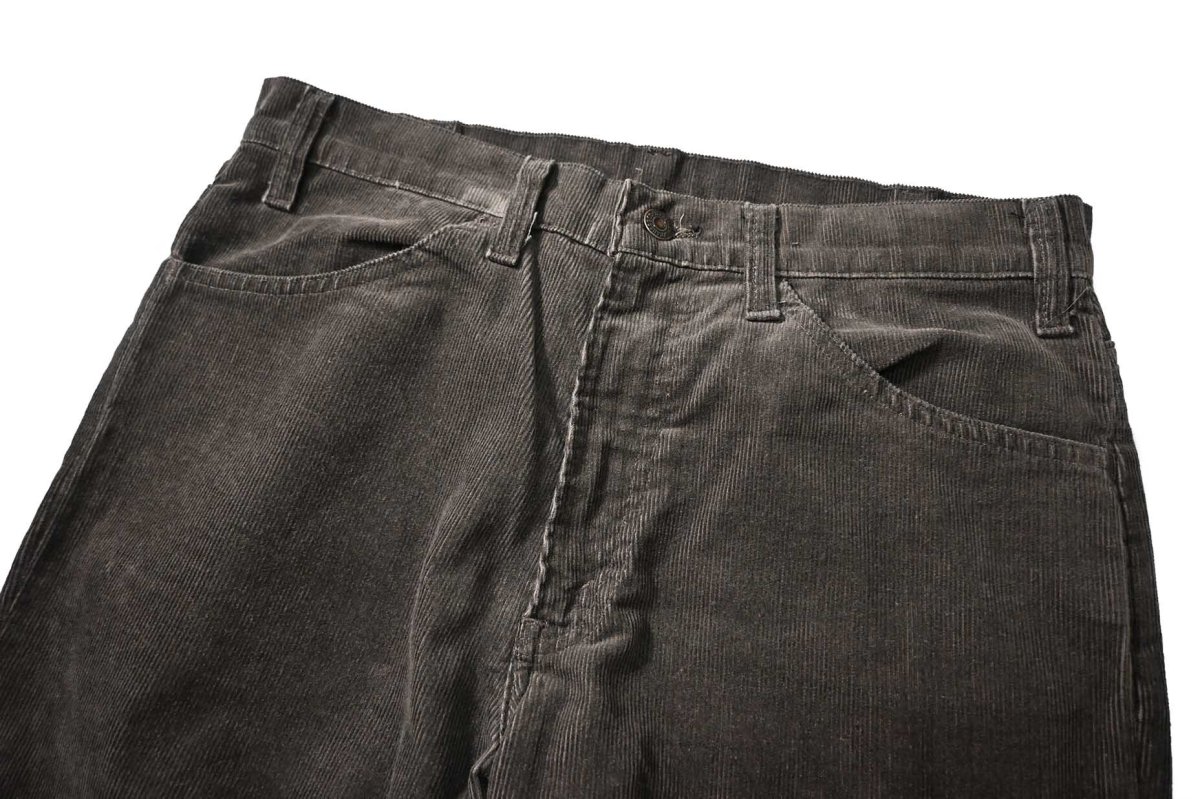 画像2: 80s Used Levi's 519 Corduroy Pants Brown 42Talon Zip made in USA リーバイス (2)