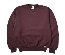 画像1: 90s Used Russell Athletic Blank Sweat Shirt Maroon (1)